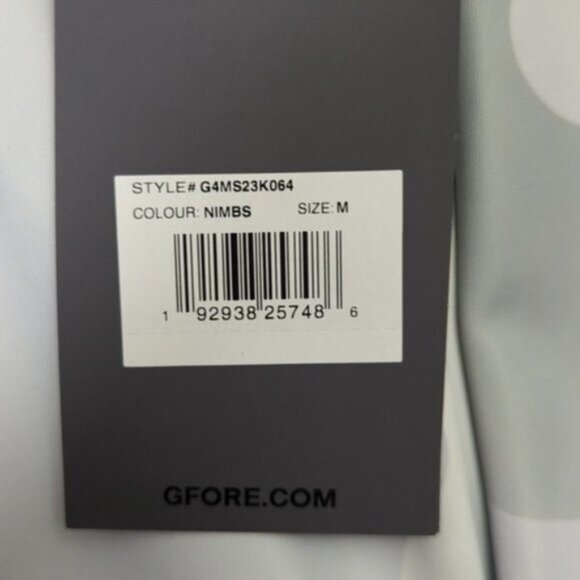 G/Fore 1/4 Zip Top Men's M Gray Gradient Camo Nimbus Tech Interlock Performance - Picture 7 of 12